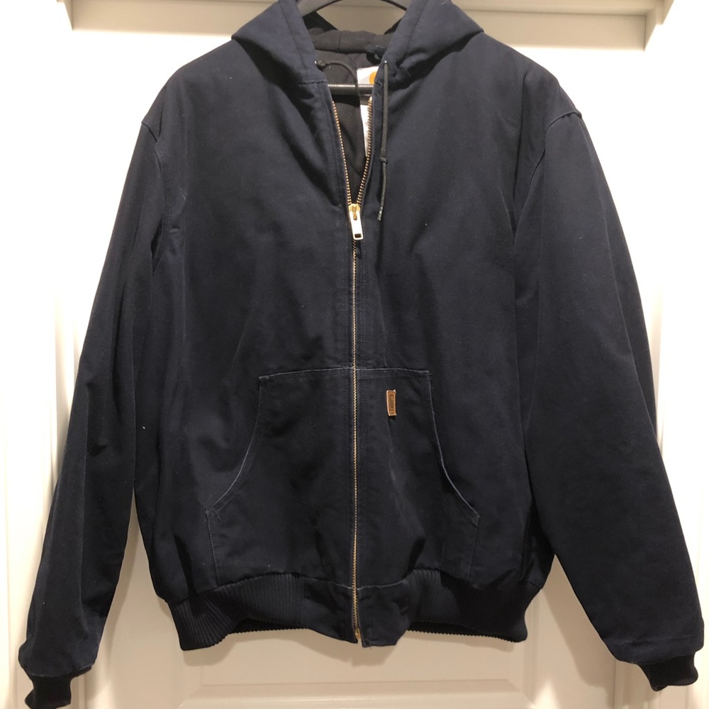 Carhartt Zip Up Flannel Lined Jacket